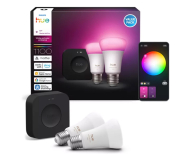 Philips Hue Zestaw startowy: 2 inteligentne żarówki White Color Ambiance - 1490239 - zdjęcie 2